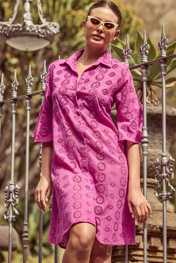 ABTO SHIRT IN FINE LACE SANGALLO