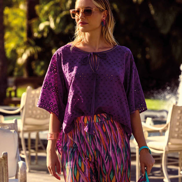 BLUSE WITH HANDCRAFTED EMBROIDERY ERA