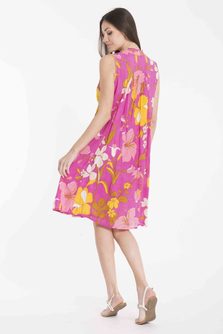 ABITO SMANICATO FLOREALE- DB22-080 - #Moda Mare Positano#