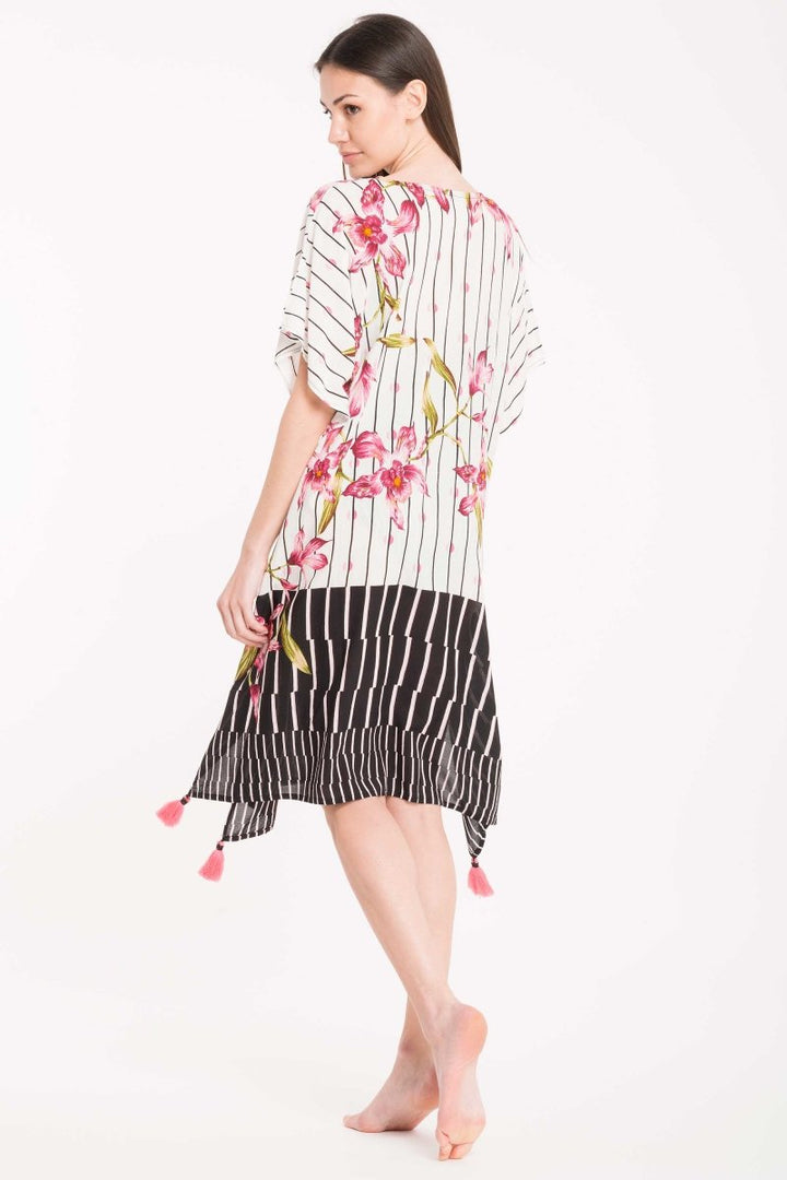 PONCHO RIGHE- DA22-020 - #Moda Mare Positano#